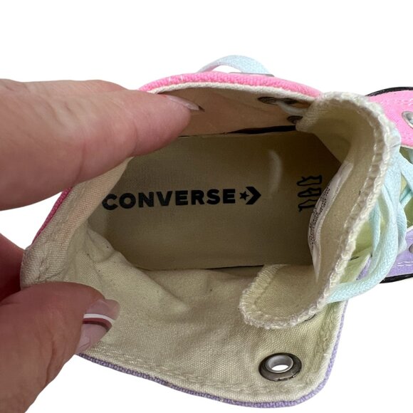 Converse Chuck Taylor All Star Hi Top Sneaker Color Block women's 7.5 men's 5.5 - Picture 6 of 7